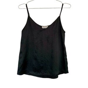 ARITIZIA - Babaton Everly Black Satin V-Neck XS Camisole